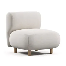 Chair Pipel Bucle White